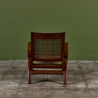 Pair of Curved Arm French Lounge Chairs