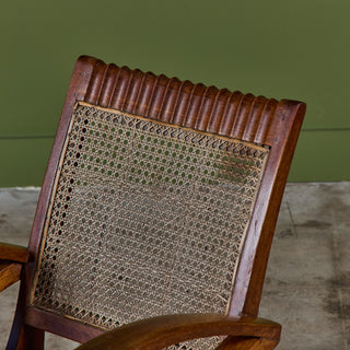 Pair of Curved Arm French Lounge Chairs