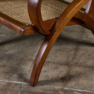 Pair of Curved Arm French Lounge Chairs