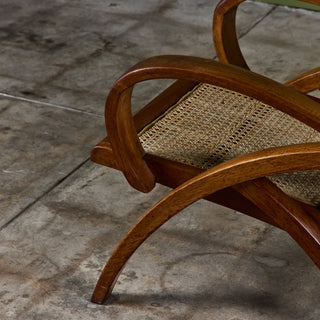 Pair of Curved Arm French Lounge Chairs