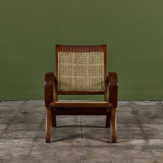 Pair of Curved Arm French Lounge Chairs