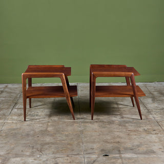 Pair of Two-Tier Side Tables by Gio Ponti for Singer & Sons