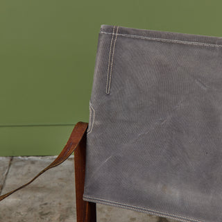 Pair of Kaare Klint Safari Lounge Chairs for Rud Rasmussen