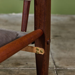 Pair of Kaare Klint Safari Lounge Chairs for Rud Rasmussen