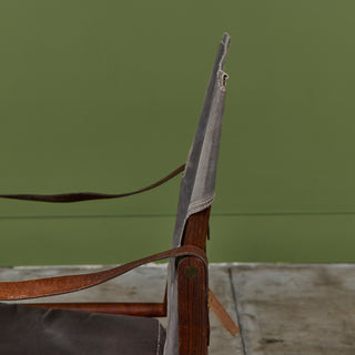 Pair of Kaare Klint Safari Lounge Chairs for Rud Rasmussen