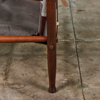 Pair of Kaare Klint Safari Lounge Chairs for Rud Rasmussen