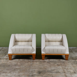 Pair of Leon Krier Aries Lounge Chairs for Giogetti