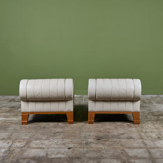 Pair of Leon Krier Aries Lounge Chairs for Giogetti