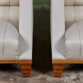 Pair of Leon Krier Aries Lounge Chairs for Giogetti