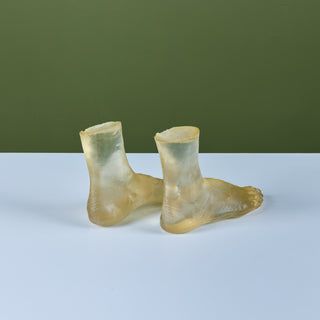 Pair of Resin Feet Sculptures