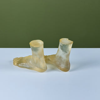 Pair of Resin Feet Sculptures