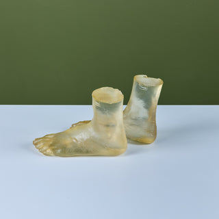 Pair of Resin Feet Sculptures