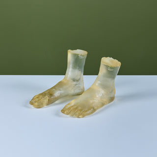 Pair of Resin Feet Sculptures