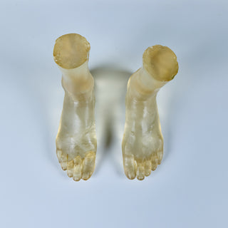 Pair of Resin Feet Sculptures