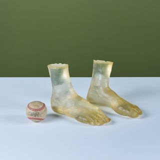 Pair of Resin Feet Sculptures