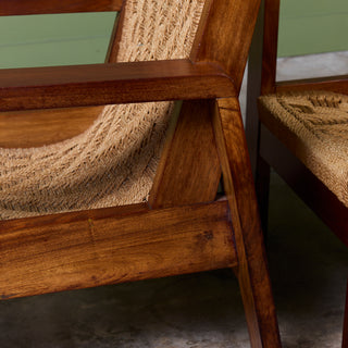 Mini Boga Style Woven Rope Lounge Chair