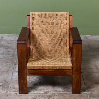 Mini Boga Style Woven Rope Lounge Chair