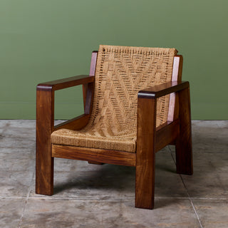 Mini Boga Style Woven Rope Lounge Chair