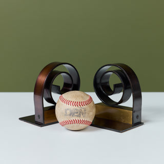 Pair of Ring Bookends by Walter von Nessen for Chase USA