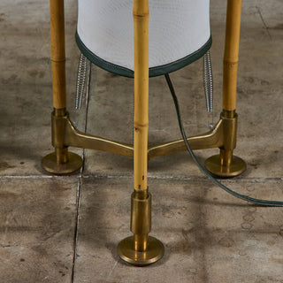 Pair of Ronald Cecil Sportes Bamboo Floor Lamps