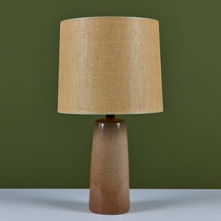 Pair of Speckle Glazed Gordon & Jane Martz Ceramic Lamps for Marshall Studios