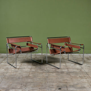 Pair of Wassily Lounge Chairs by Marcel Breuer for Knoll