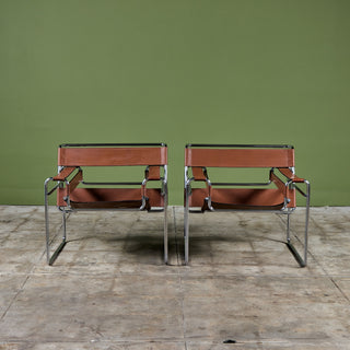 Pair of Wassily Lounge Chairs by Marcel Breuer for Knoll