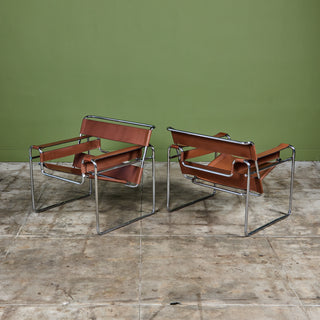 Pair of Wassily Lounge Chairs by Marcel Breuer for Knoll