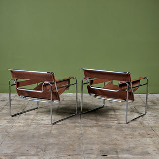 Pair of Wassily Lounge Chairs by Marcel Breuer for Knoll