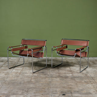 Pair of Wassily Lounge Chairs by Marcel Breuer for Knoll