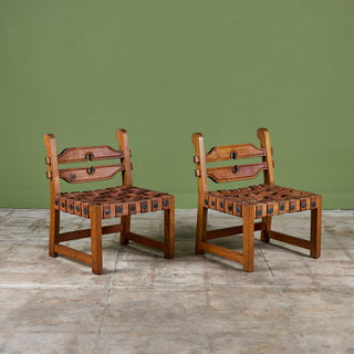 William Spratling Woven Leather Strap Chair for Artes de México Internacionales, S.A.
