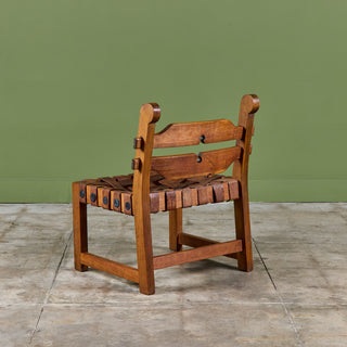 William Spratling Woven Leather Strap Chair for Artes de México Internacionales, S.A.