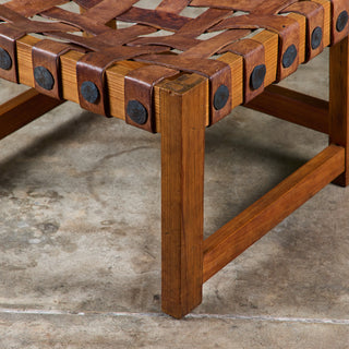 William Spratling Woven Leather Strap Chair for Artes de México Internacionales, S.A.