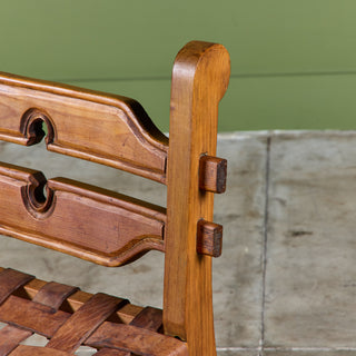William Spratling Woven Leather Strap Chair for Artes de México Internacionales, S.A.