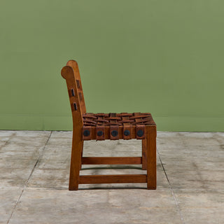 William Spratling Woven Leather Strap Chair for Artes de México Internacionales, S.A.