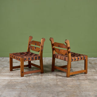 William Spratling Woven Leather Strap Chair for Artes de México Internacionales, S.A.
