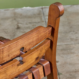 William Spratling Woven Leather Strap Chair for Artes de México Internacionales, S.A.