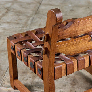 William Spratling Woven Leather Strap Chair for Artes de México Internacionales, S.A.