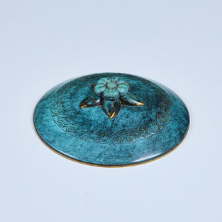 Pal-Bell Bronze Lidded Floral Bowl