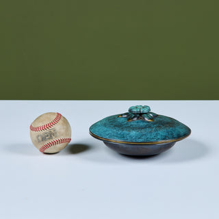 Pal-Bell Bronze Lidded Floral Bowl