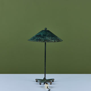 Frank Nightingale Style Brutalist Table Lamp