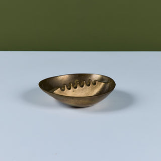 Small Solid Brass Ashtray