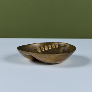 Small Solid Brass Ashtray