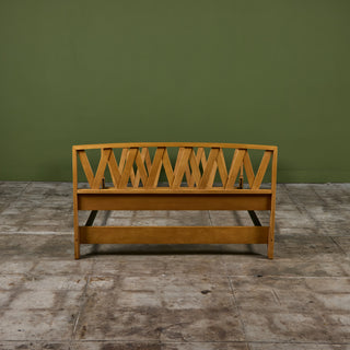 Paul Frankl Full Size Maple Bed Frame for Johnson Furniture Co.