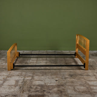 Paul Frankl Full Size Maple Bed Frame for Johnson Furniture Co.