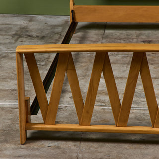 Paul Frankl Full Size Maple Bed Frame for Johnson Furniture Co.