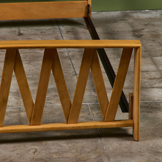 Paul Frankl Full Size Maple Bed Frame for Johnson Furniture Co.