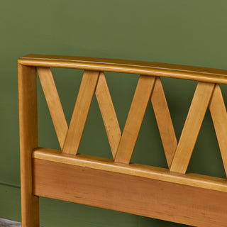 Paul Frankl Full Size Maple Bed Frame for Johnson Furniture Co.