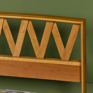 Paul Frankl Full Size Maple Bed Frame for Johnson Furniture Co.