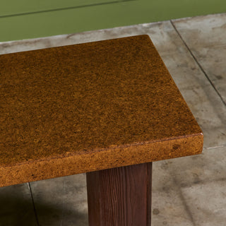 Paul Frankl Cork Console Table for Johnson Furniture Co.